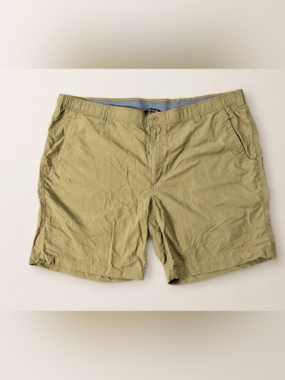 Orvis Men’s XXL Tan Lightweight Performance Hiking Shorts Fishing Outdoor